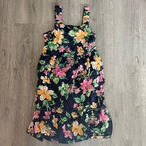 Old Navy Navy floral Cotton/Rayon Dress size Large 10/12